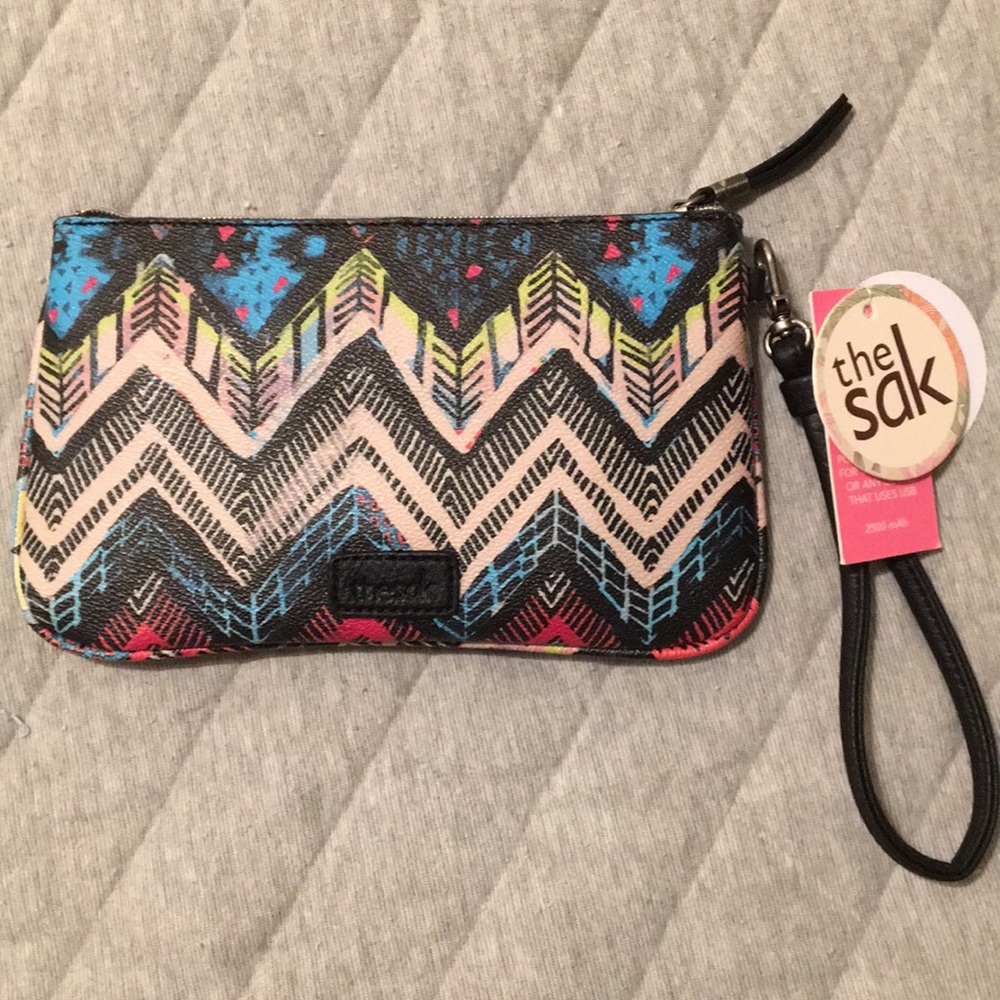 The Sak Clutch Wristlet w/Power Bank